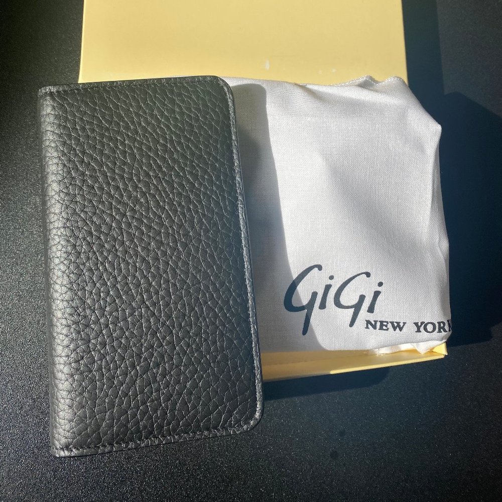 Leather Wallet Gigi New York pebble leather